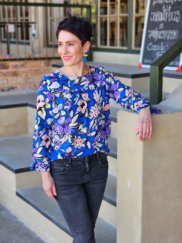 Instant Savings Jess Blouse Blue Joy (M only)