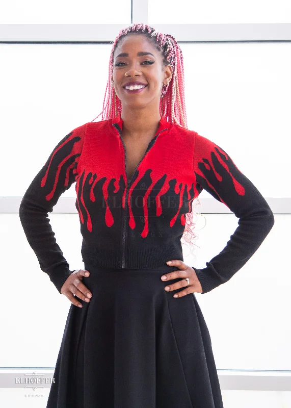 Weekend Specials to Celebrate Blood Drip Zip Up Cardi