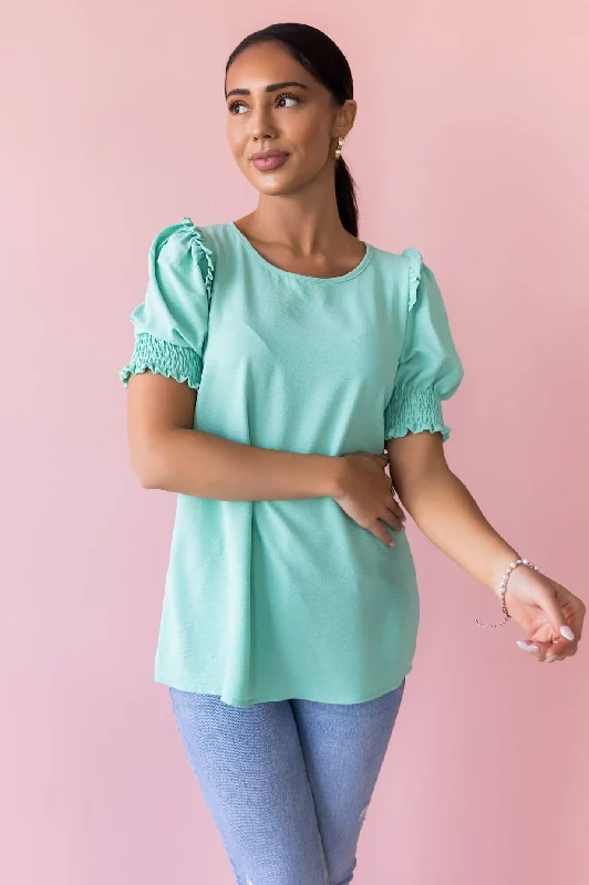 Limited Offer Feeling The Sunshine Puff Sleeve Blouse