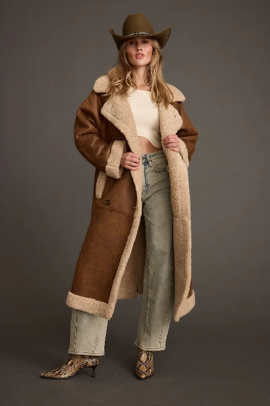 Huge Discounts Livingston Brown Sherpa Coat