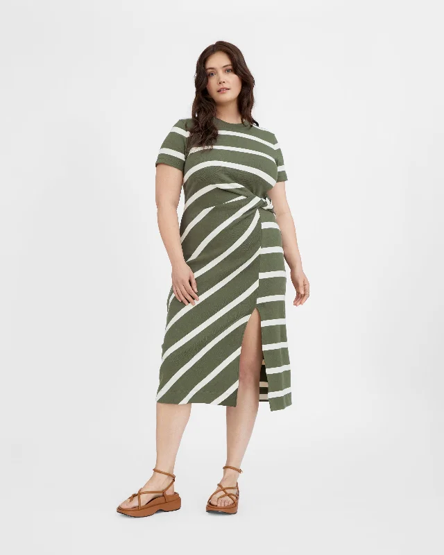 Best Bargains Short Sleeve Striped Cody Dress