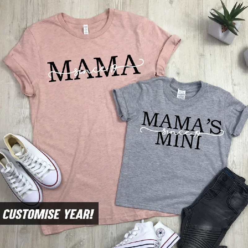 Weekend Price Cuts Galore Personalised Mama & Mini Dual Script Matching T-Shirts (MRK X)