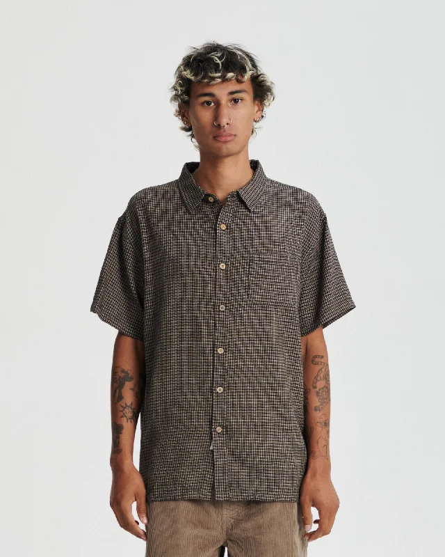 Rounder Ss Shirt - Brown