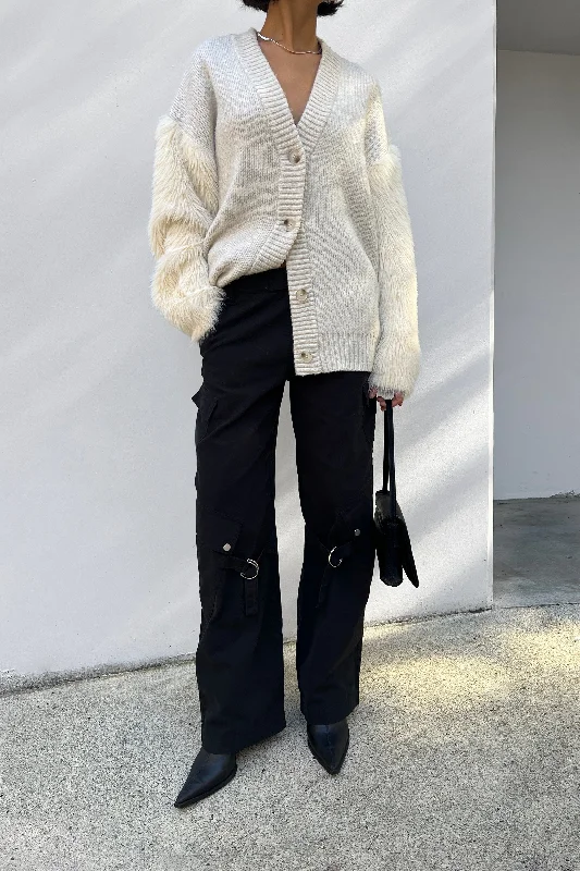 Special Discount FUZZY SLEEVE CARDIGAN