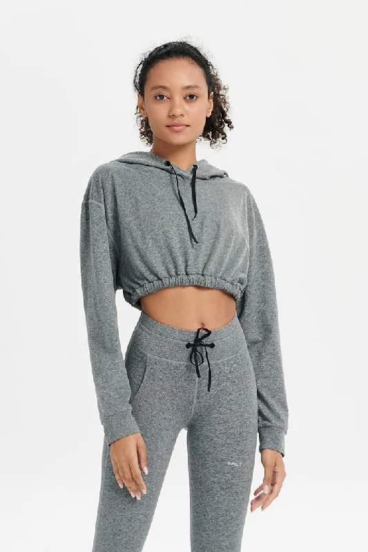 Buy Now Cropped Pullover Hoodie