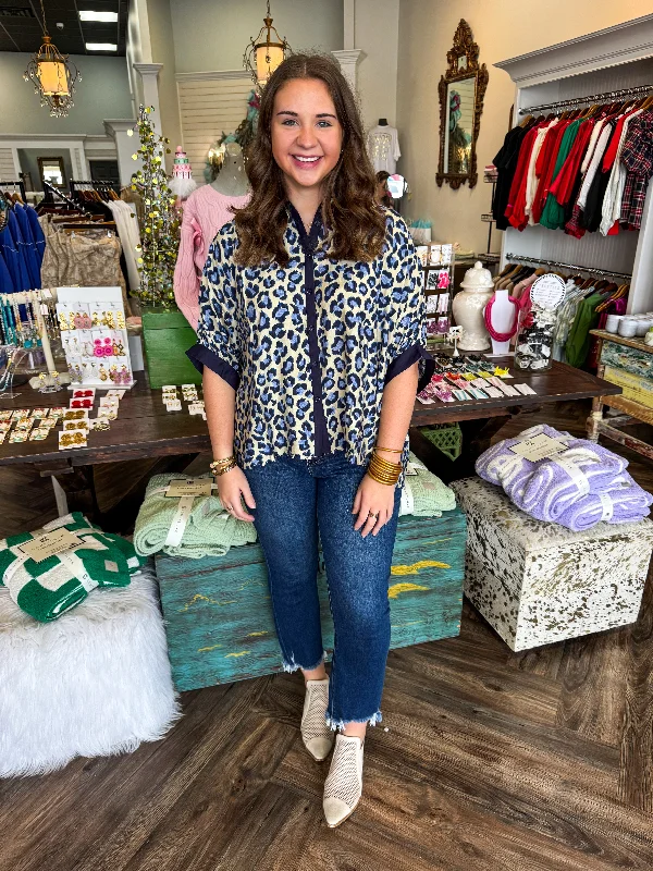 Weekend Specials to Savor Leopard Button Down Top