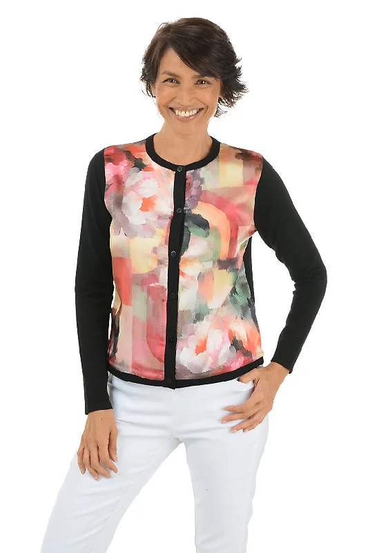 Weekend Savings Bonanza Picture Window Silky Front Cardigan