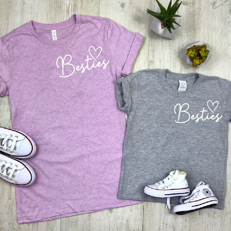 Weekend Shopping Made Better Besties Mini Logo Mum & Kid Matching Tees (MRK X)
