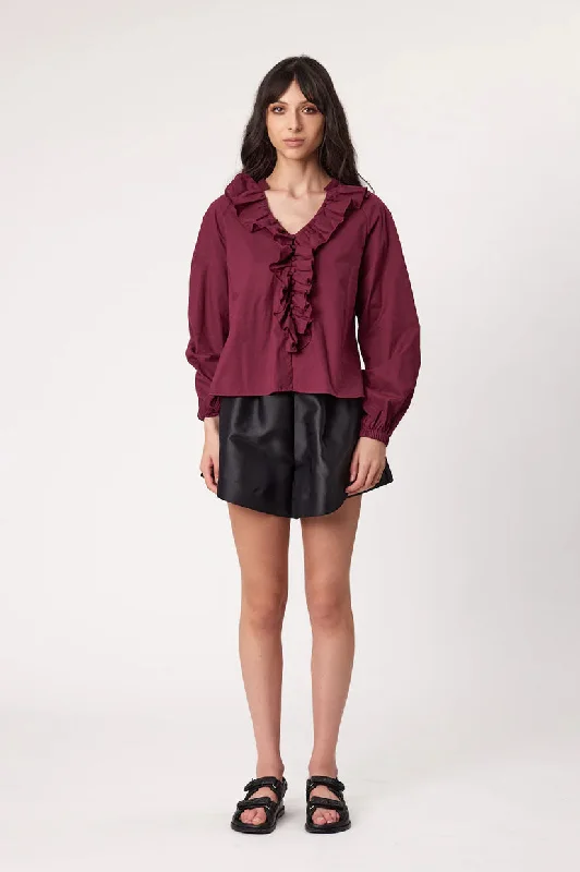 Weekend Bargains to Cherish Remain Lucia Blouse - Sangria