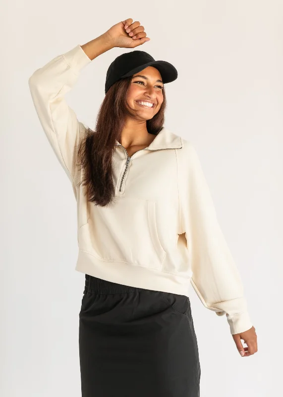Best Seller Carina Soft Quarter Zip Sweatshirt