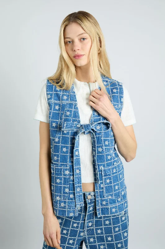 Deal of the Day Damson Madder Dilly Vest - Broderie Snake