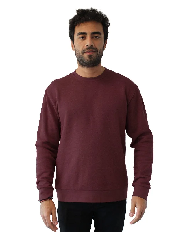 Next Level Apparel Unisex Malibu Pullover Sweatshirt | Heather Maroon