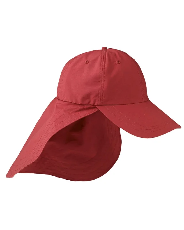 Adams Low-Profile Cap with Neck Cape | Nautical Red