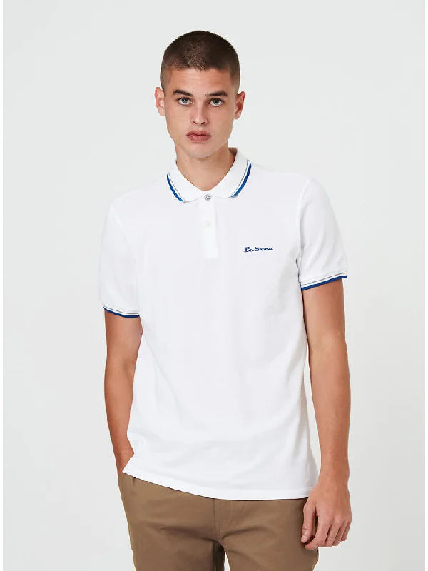 Ben Sherman Organic Signature Polo White BS0059310ORNVW