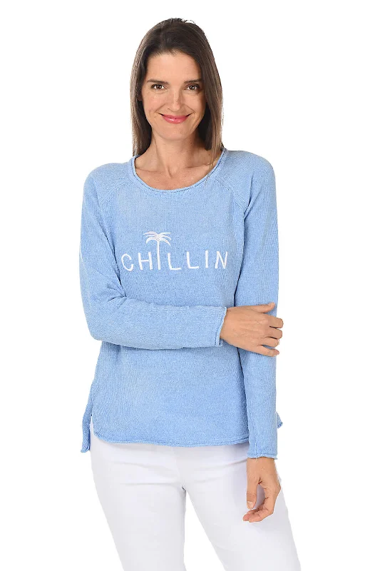 Today’s Special Chillin Embroidered Chenille Sweater