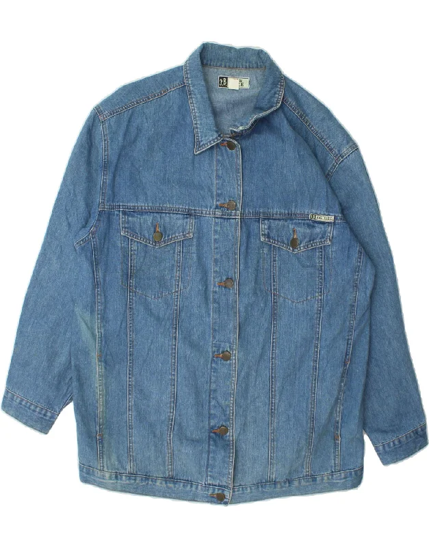 The Best Prices JOHN BANER Womens Big Size Oversized Denim Jacket UK 18 XL  Blue Cotton