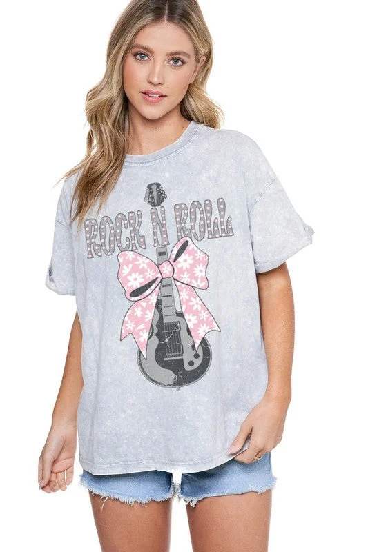 Epic Deals Bow Rock and Roll Graphic Tshirt