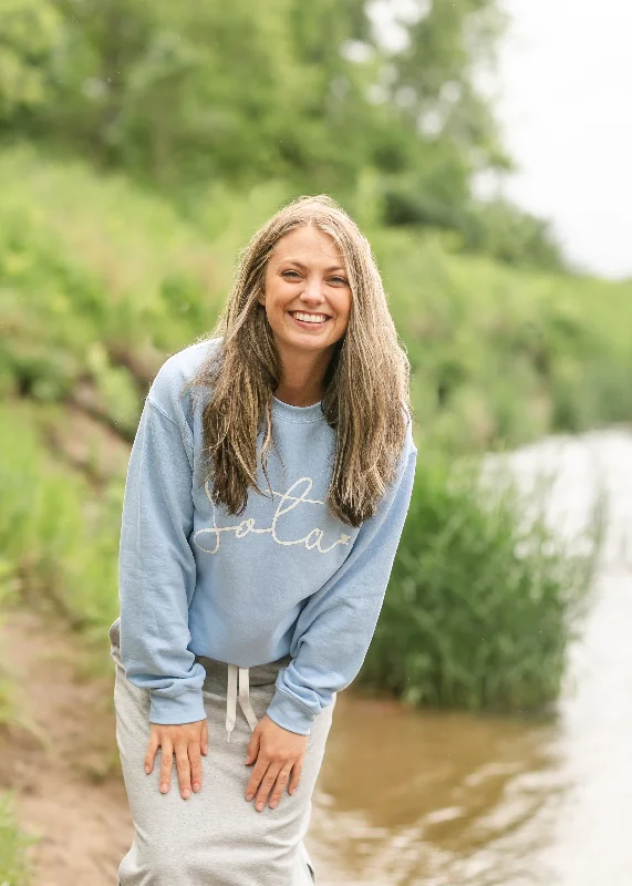Discount Deals Sota Script Crewneck Sweatshirt - FINAL SALE