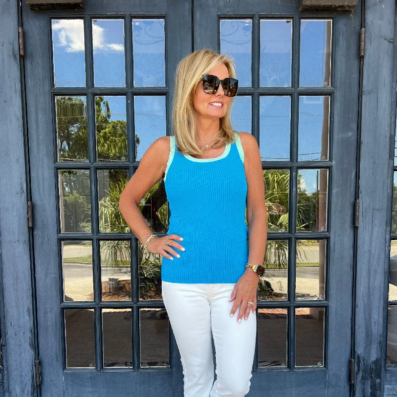 Price Drop Tammi Tank Top | Ocean Blue