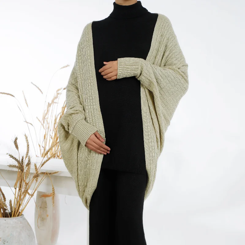 Weekend Deals to Make You Smile Beige Sweaters Cord Set PW4876