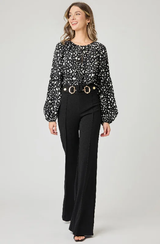 Weekend Specials to Savor Long Sleeve Printed Blouse