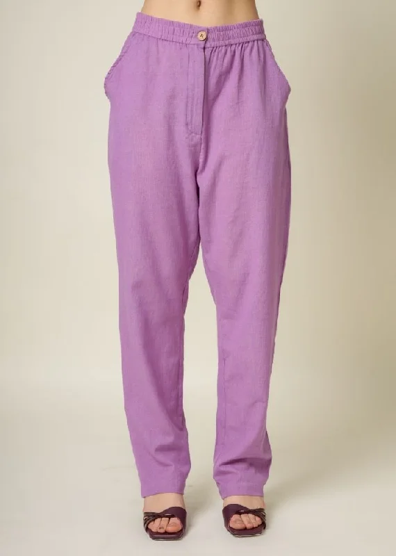 Discount Mania Waris Purple Pants