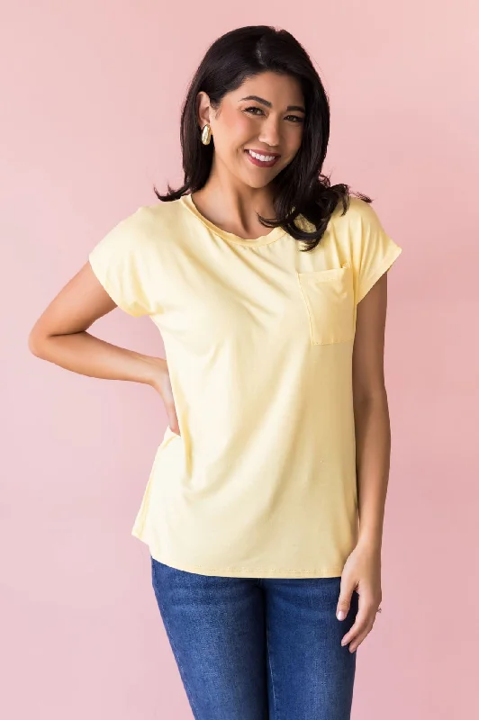 Online Only Basically Beautiful Pocket Tee