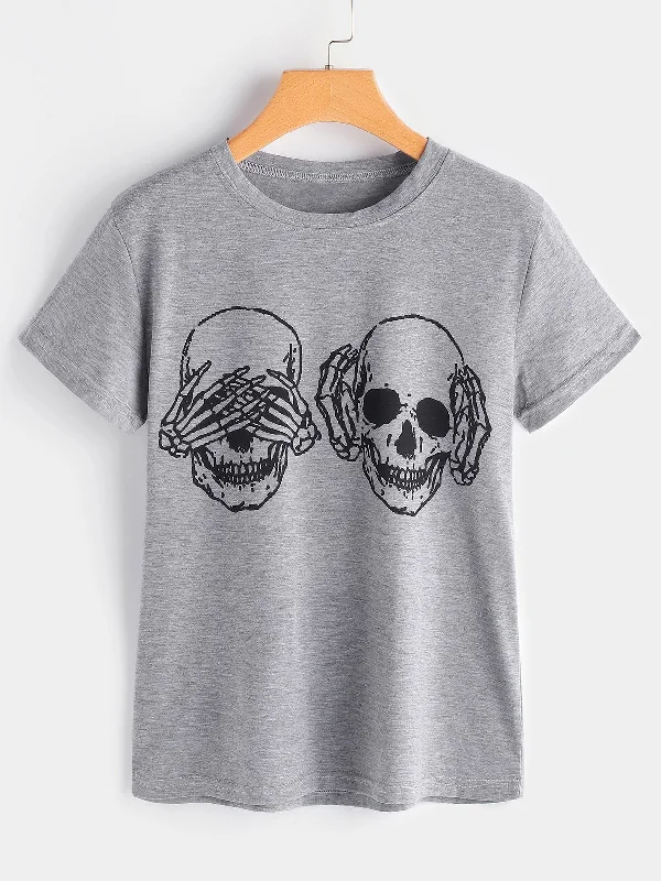 Special Savings Wholesale Grey Round Neck Short Sleeve T-Shirts