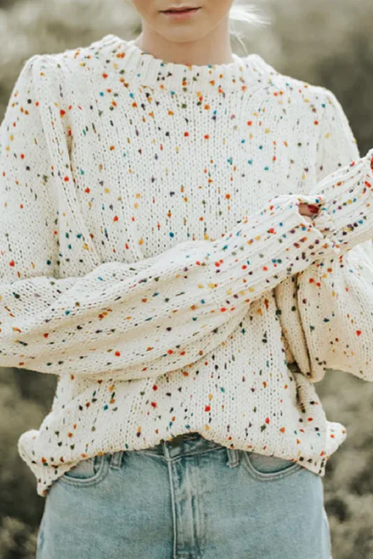 Unbeatable Prices Beige Knitted Casual Long Sleeve Pullover Sweater