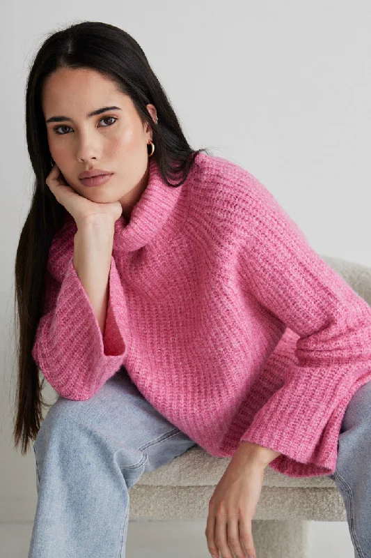 Epic Deals Sundays Barbie Marle Chunky Roll Neck Knit Jumper