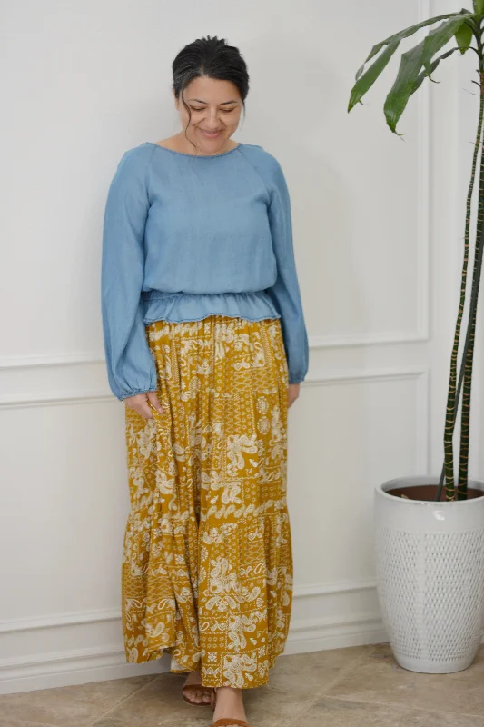 Price Cut Riley Chambray Top