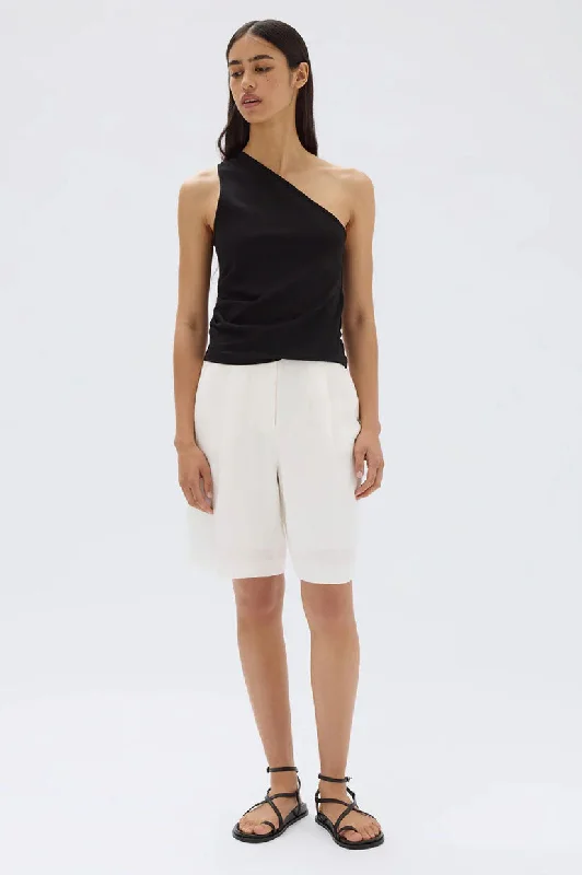 Make Your Weekend Count with Savings Assembly Orchid One Shoulder Top - Black