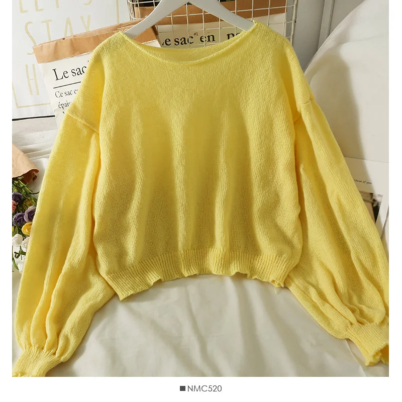 Deal of the Week Slim low neck Pullover long sleeve top women's new solid color versatile curled sweater  2024