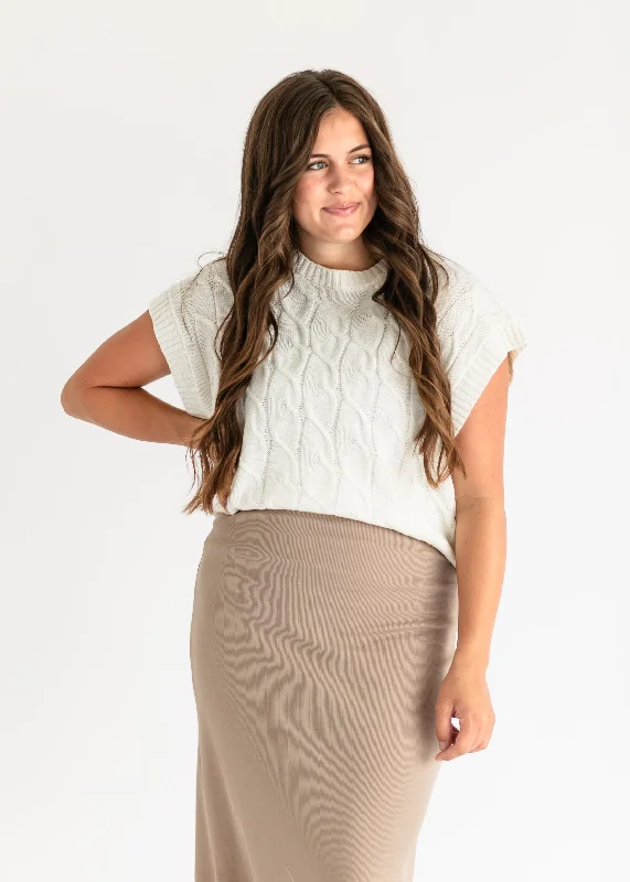 Today’s Deal Marion Cap Sleeve Knit Sweater - FINAL SALE