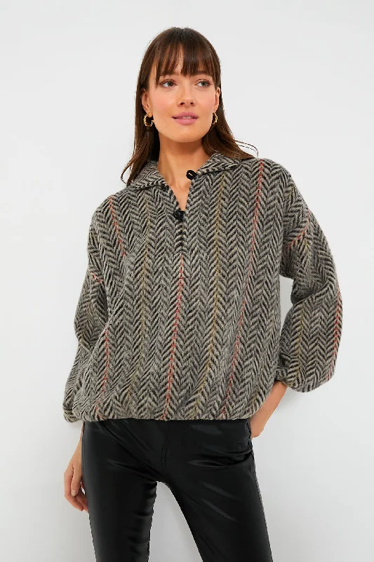 Savings Bonanza Birch Chevron Stripe The Outlander Pullover
