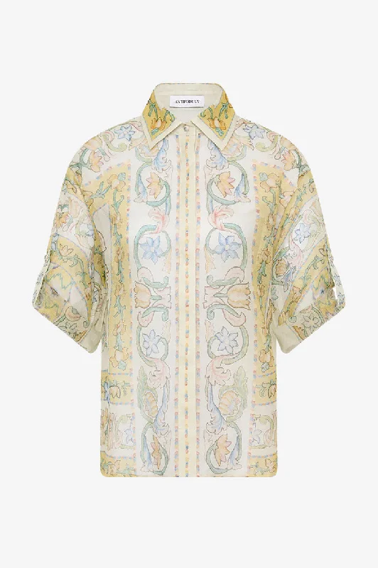 Can't Be Beat Antipodean Holiday Shirt - Sun Bloom