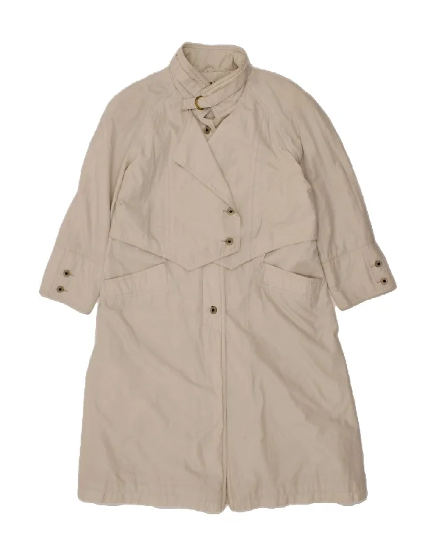 Price Break SCHERER Womens Loose Fit Overcoat EU 38 Medium Off White