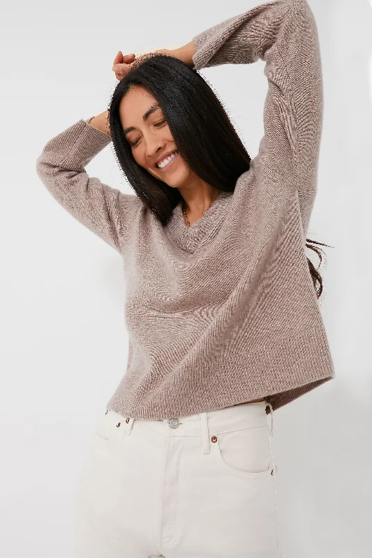 Weekend Savings Fiesta Biscotty Cashmere Standard V-Neck Sweater