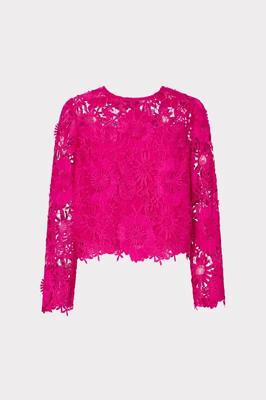 Blowout Deals Nori Long Sleeve Lace Top