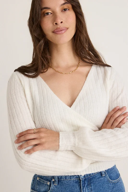 Weekend Specials to Snag Honest Ivory Ballerina Soft Rib Knit Wrap