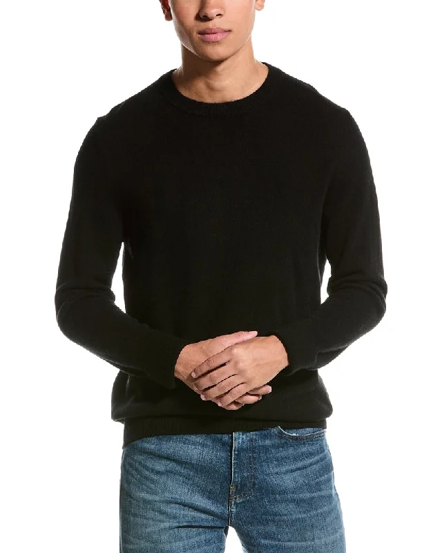 Qi Cashmere Solid Cashmere Crewneck Sweater