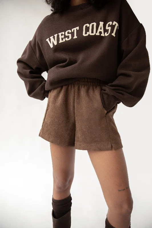 Value Deals VEGAN SUEDE SHORTS