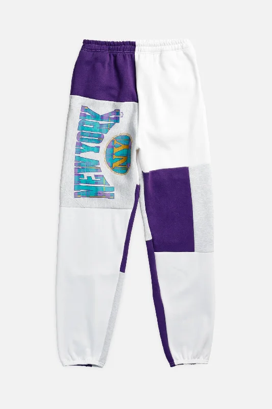 Unmissable Offer Unisex Rework New York Patchwork Sweatpants - XS