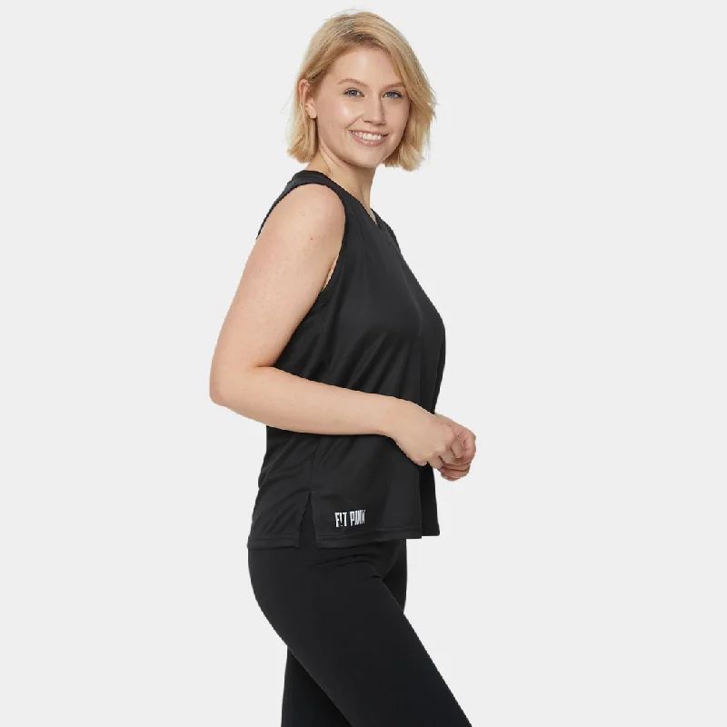 Last Chance Lightweight Sports Vest V-Neck Black