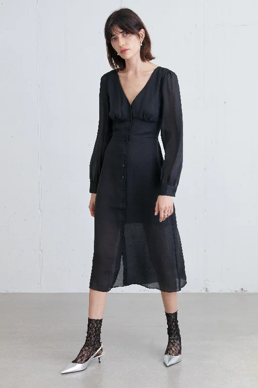 Amazing Deals SHIRT CHIFFON MIDI DRESS