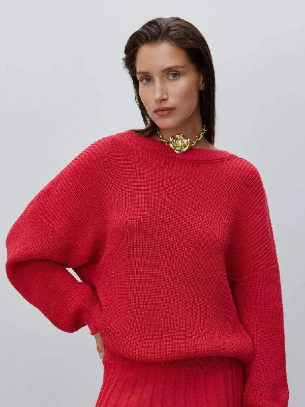 Price Drop Backless Cut Out Long Sleeve Christmas Sweater