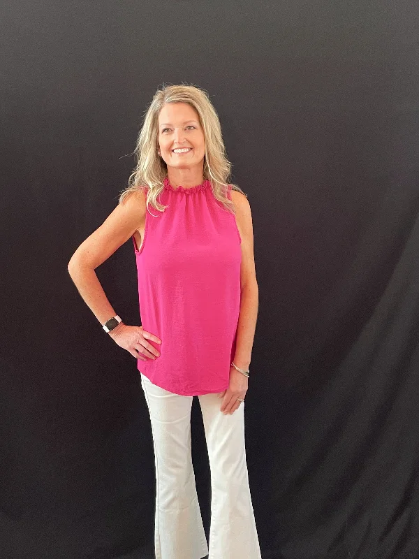 Exclusive Offer Delilah Sleeveless Top | Magenta