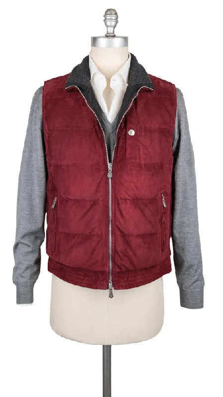 Brunello Cucinelli Red Reversible Vest