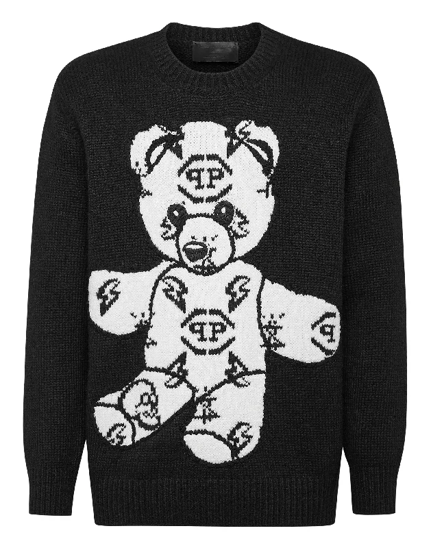 Pullover Round Neck LS Teddy Bear