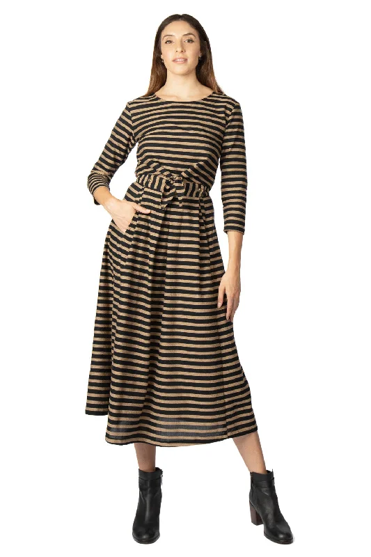 Great Deals Tie Top in Black Stripe